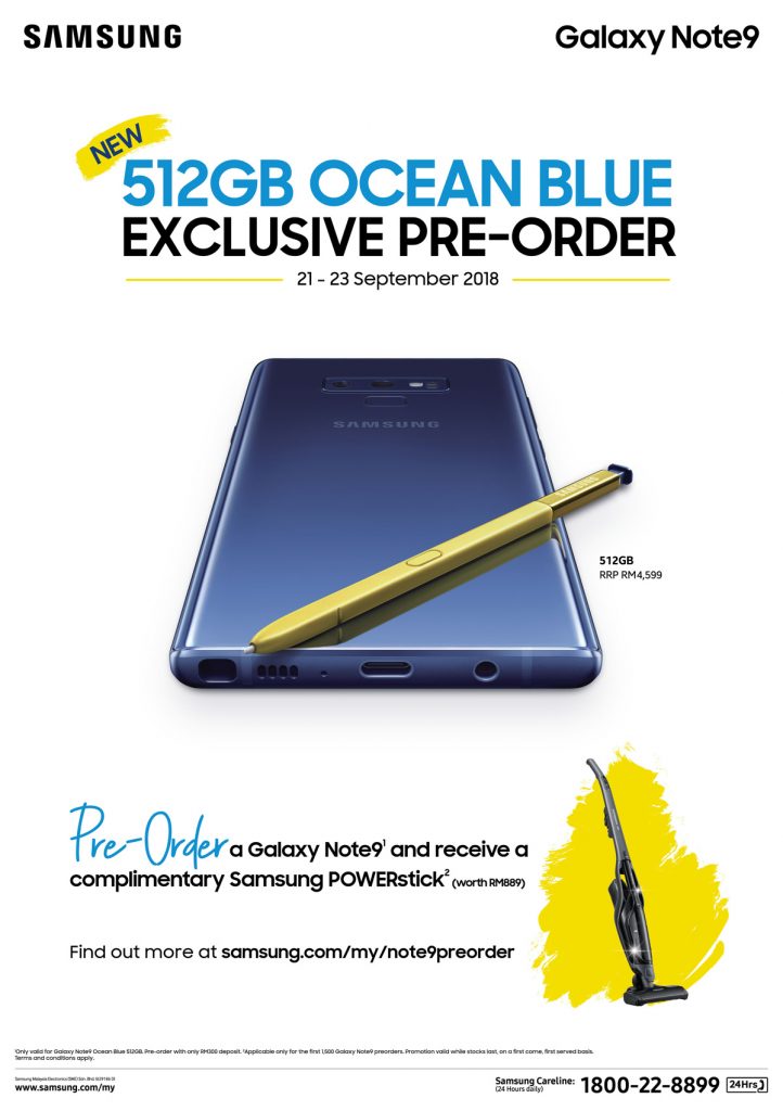 Samsung Opens Galaxy Note9 512GB Ocean Blue Preorder 30