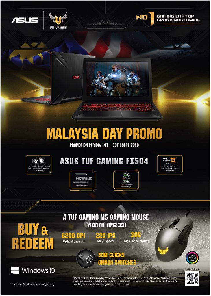 ASUS Offering Malaysia Day Promo For Their TUF Gaming Laptop 32