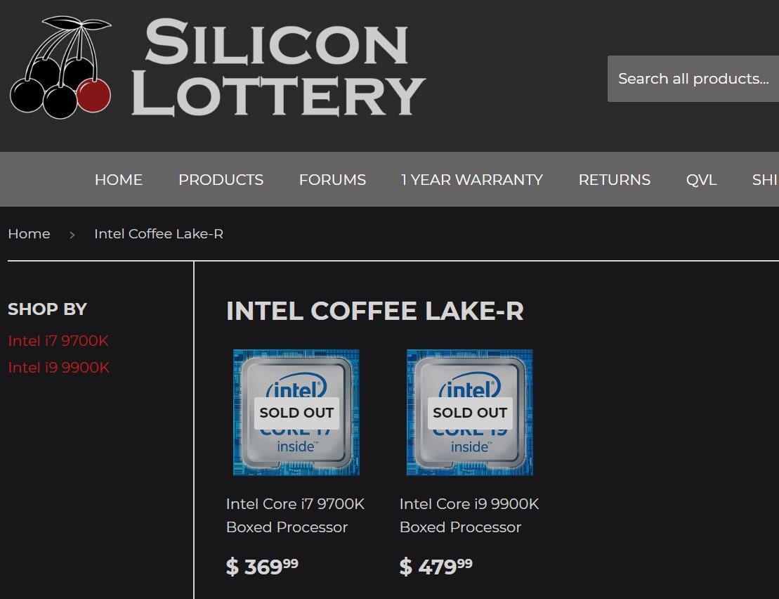 Intel Core I9 9900k Pricing Spotted Online About Rm410 More For An Additional 2c 4t Pokde Net