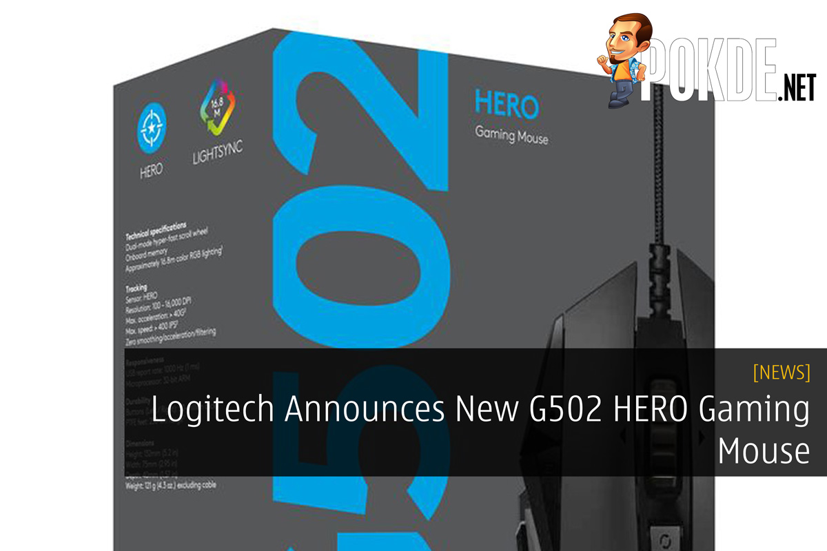 Logitech Announces New G502 HERO Gaming Mouse 27