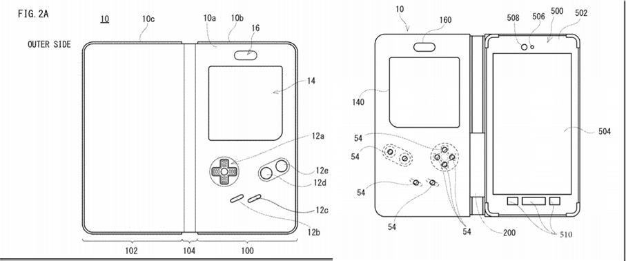 Nintendo Files Patent for Smartphone Game Boy Case