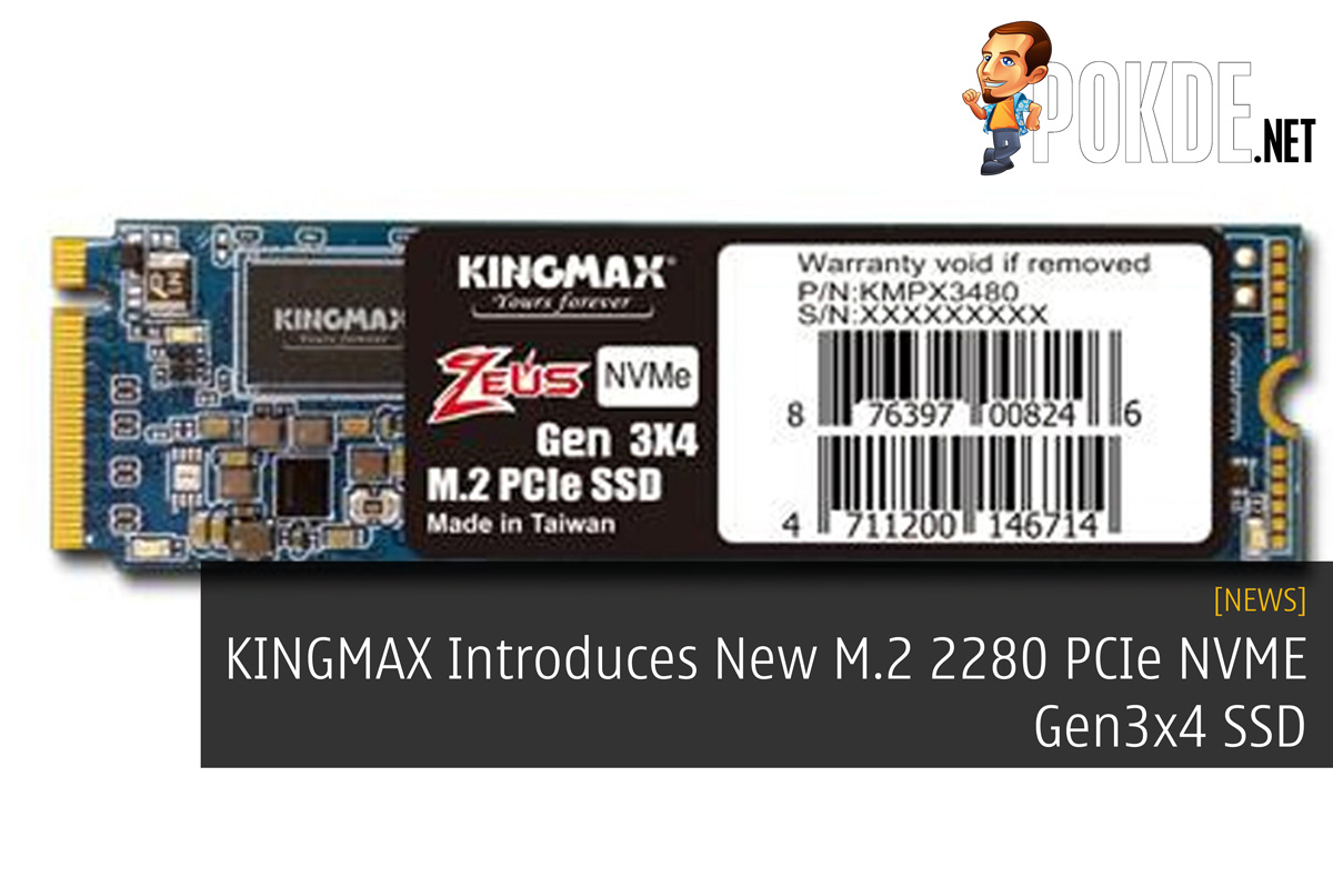 KINGMAX Introduces New M.2 2280 PCIe NVME Gen3x4 SSD 30