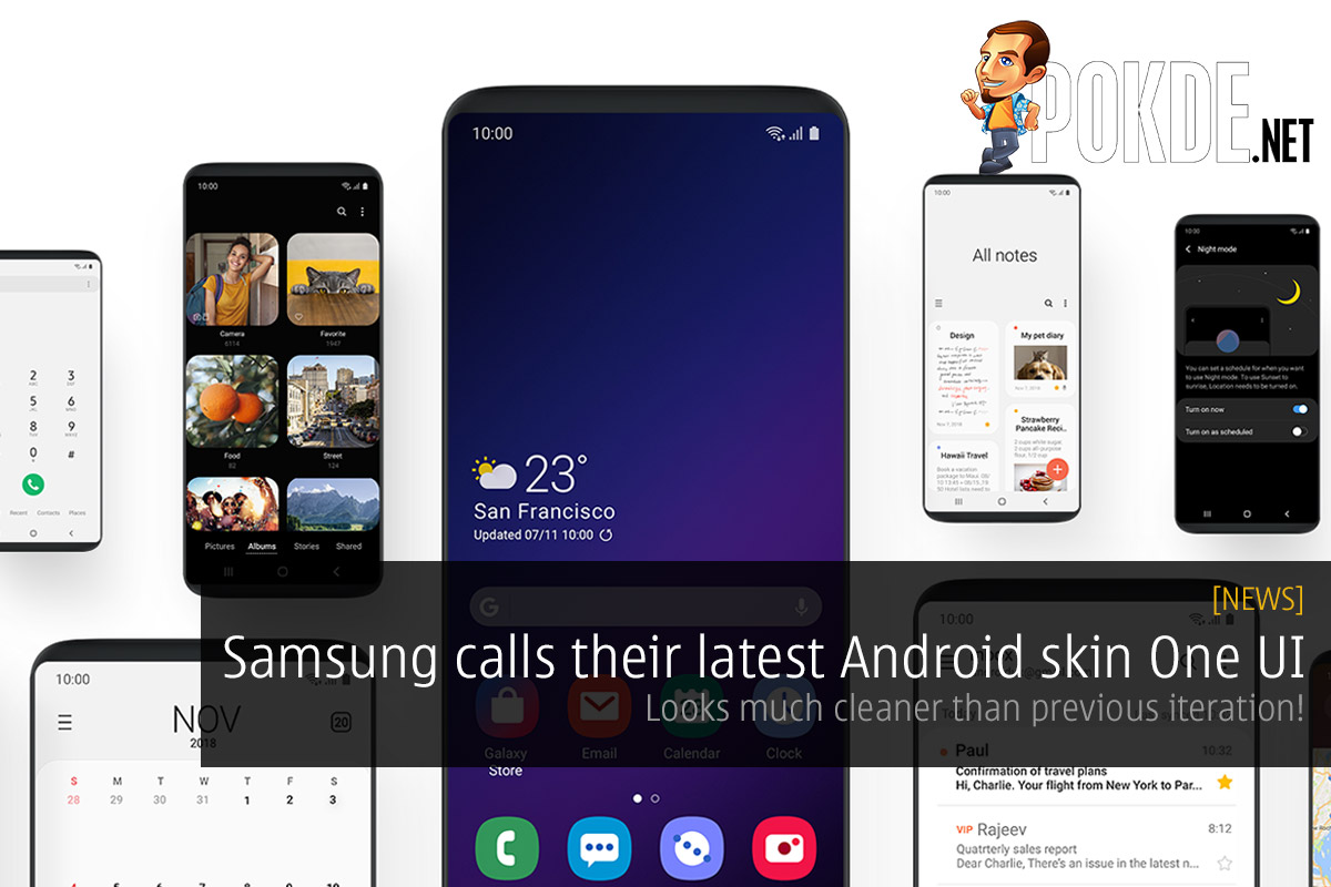 Samsung calls their latest Android skin One UI — looks much cleaner than previous iteration! 31