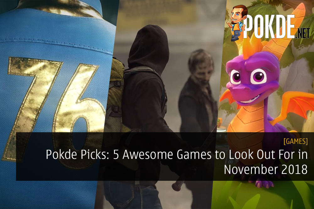 Pokde Picks: 5 Awesome Games to Look Out For in November 2018