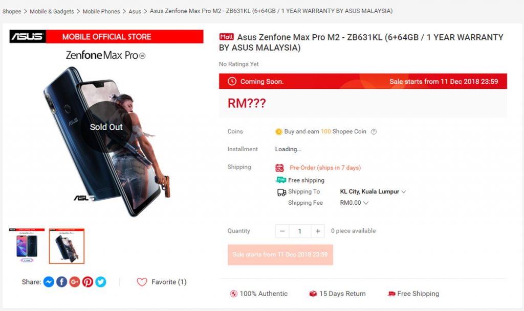 ASUS ZenFone Max Pro M2 6GB/64GB Variant To Be Sold Exclusively At Shopee 30