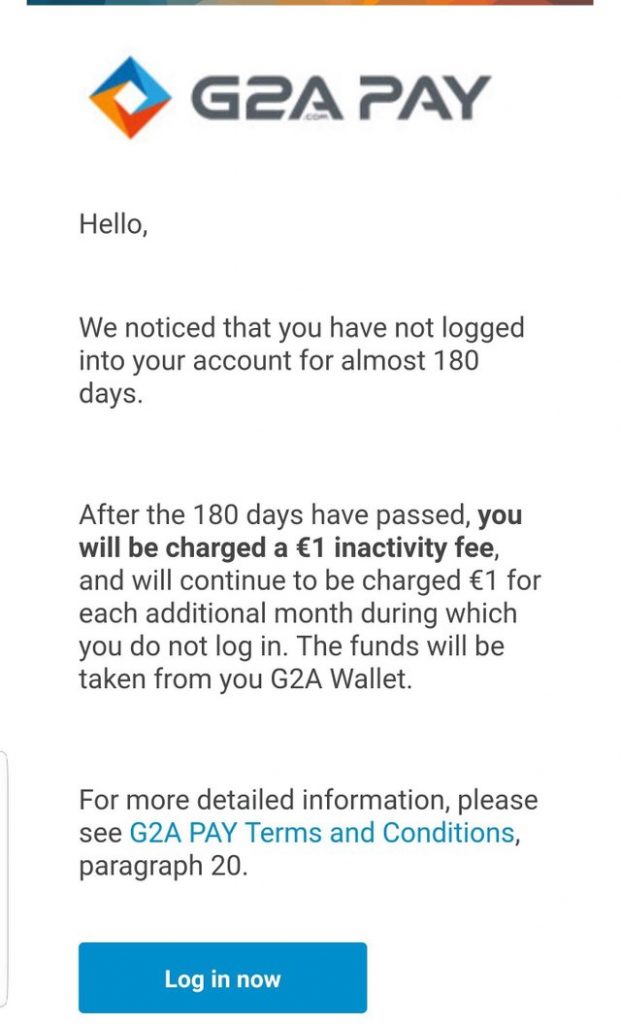 Controversy: G2A Charging Users For Not Logging In