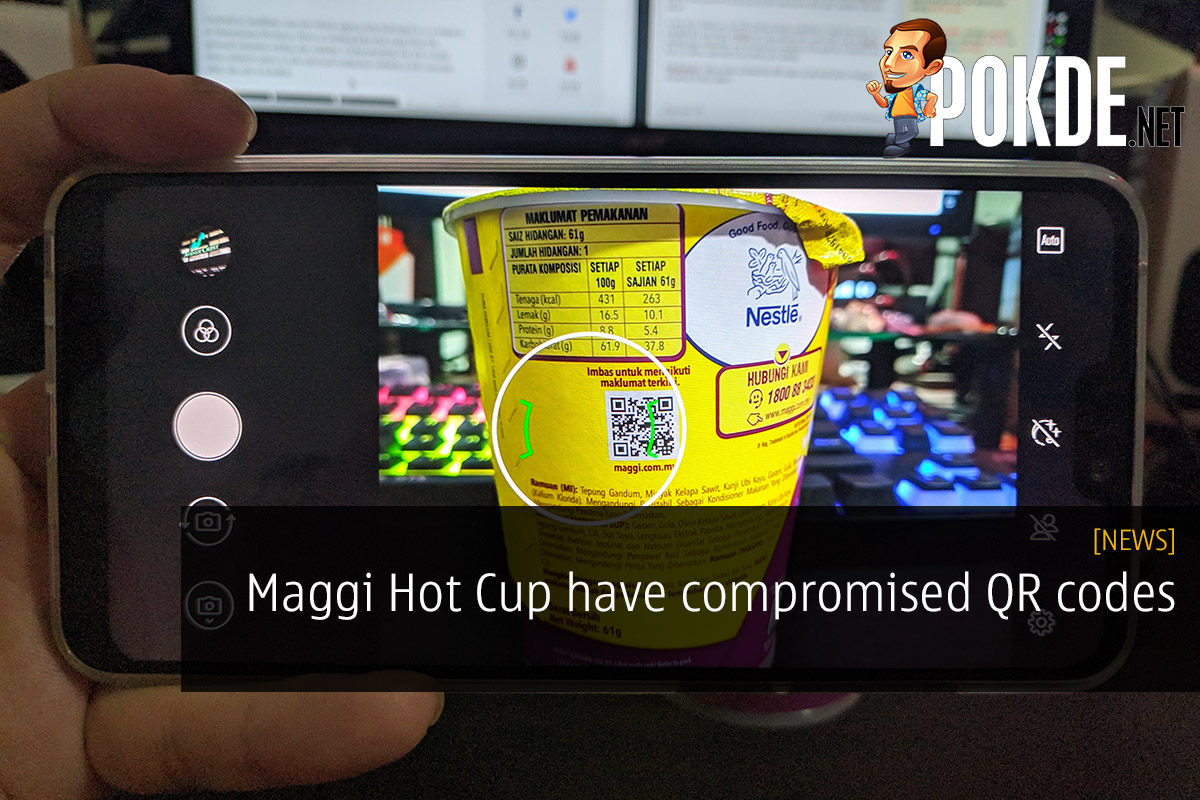 Maggi Hot Cup have compromised QR codes 35