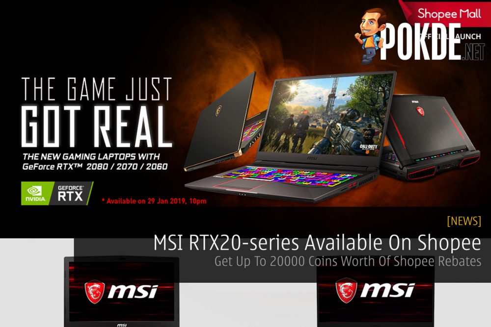 MSI RTX20-series Available On Shopee — Get Up To 20000 Coins Worth Of Shopee Rebates 32