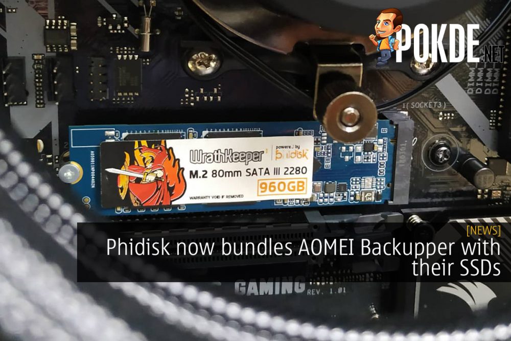 Phidisk now bundles AOMEI Backupper with their SSDs 23