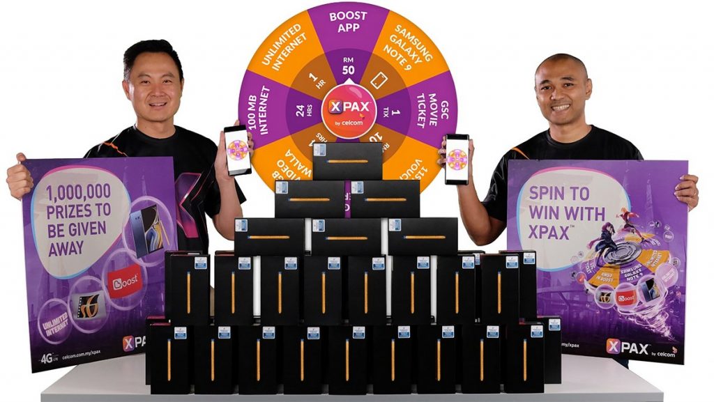 1 Million Prizes Up For Grabs for Celcom Xpax Prepaid Users