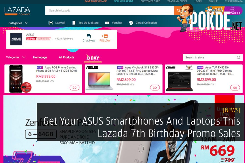 Get Your ASUS Smartphones And Laptops This Lazada 7th Birthday Promo Sales 26