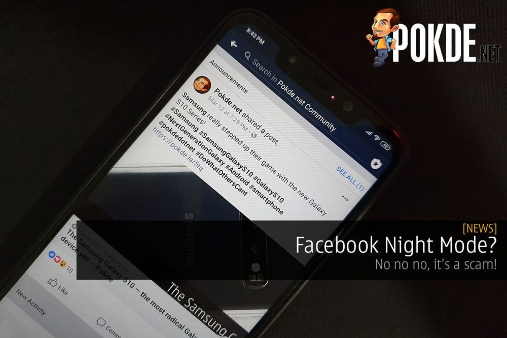 Facebook Night Mode? No no no, it's a scam! 23
