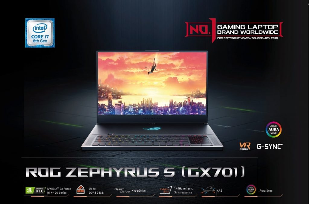 ASUS ROG Zephyrus S GX701 Launched in Malaysia