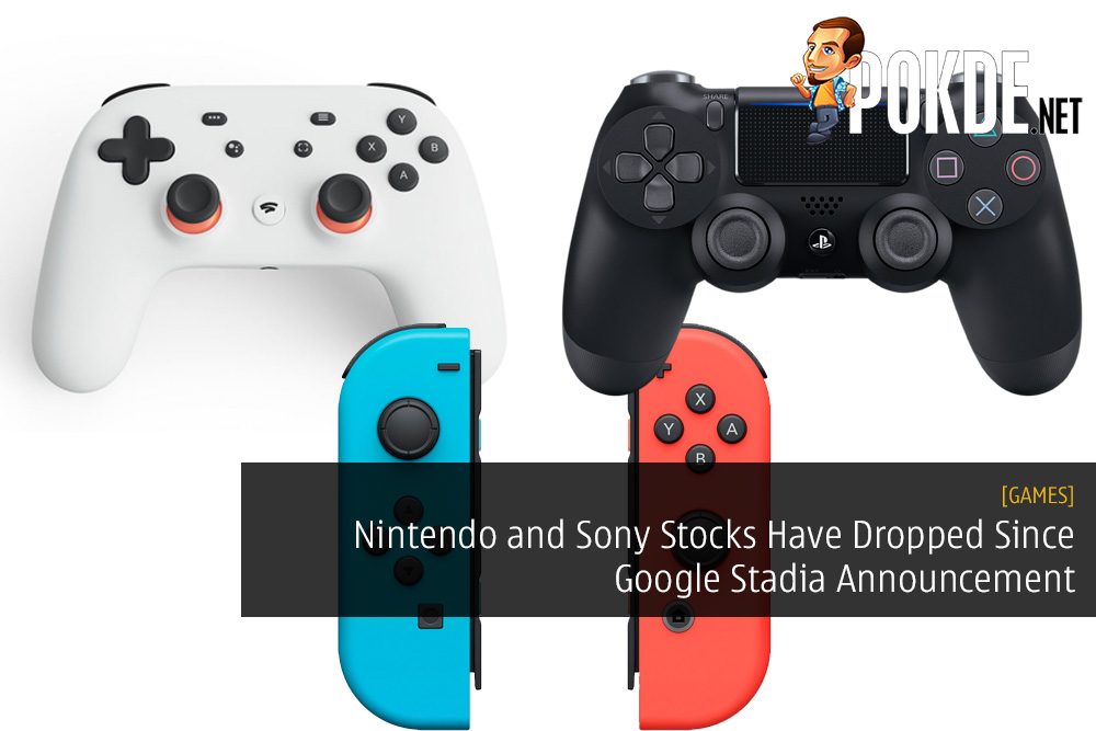 Nintendo and Sony Stocks Have Dropped Since Google Stadia Announcement