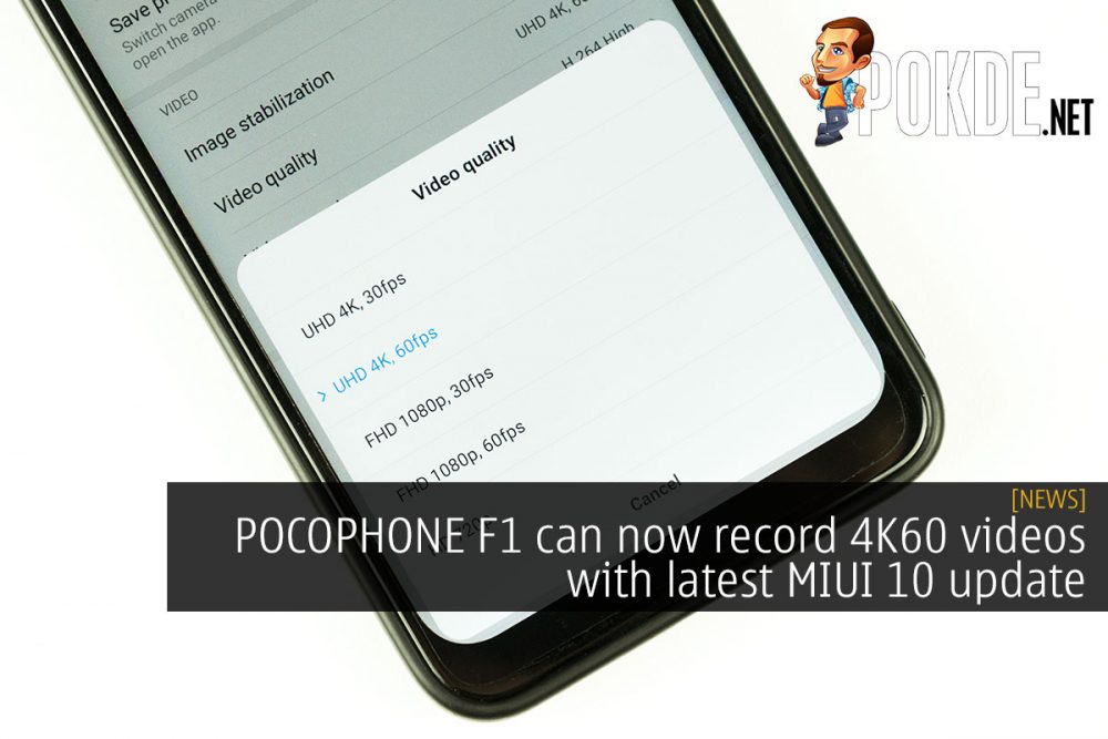 POCOPHONE F1 can now record 4K60 videos with latest MIUI 10 update 31