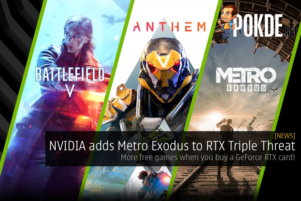 NVIDIA adds Metro Exodus to RTX Triple Threat — more free games when you buy a GeForce RTX card! 20