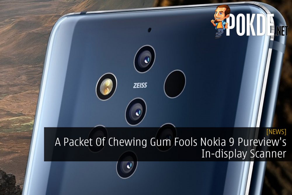 A Packet Of Chewing Gum Fools Nokia 9 Pureview's In-display Scanner 26