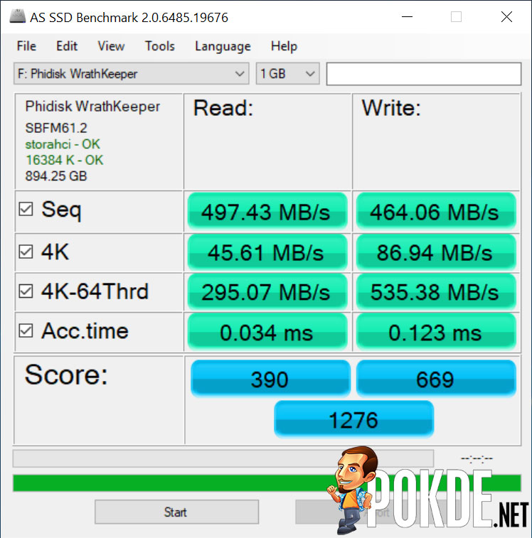 Phidisk WrathKeeper 960GB SATA SSD review — 3D TLC NAND for everyone! 36