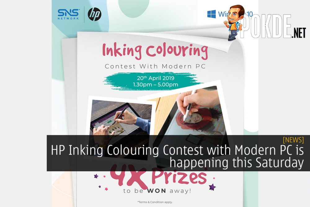 HP Inking Colouring Contest with Modern PC is happening this Saturday 31