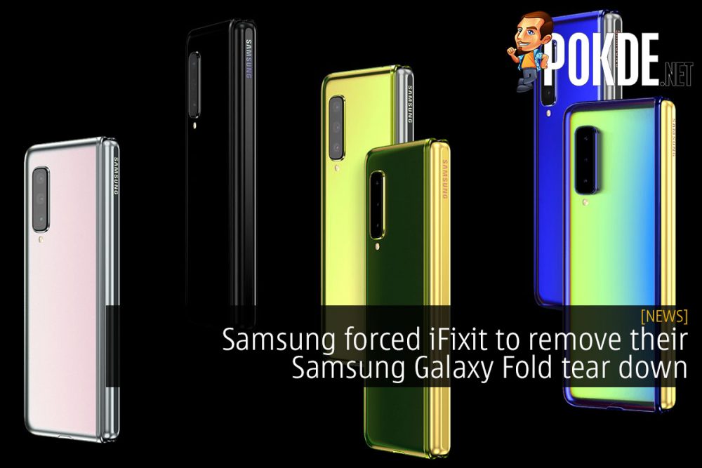 Samsung forced iFixit to remove their Samsung Galaxy Fold tear down 30