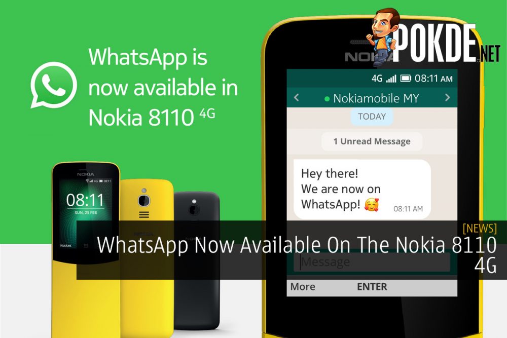WhatsApp Now Available On The Nokia 8110 4G 25