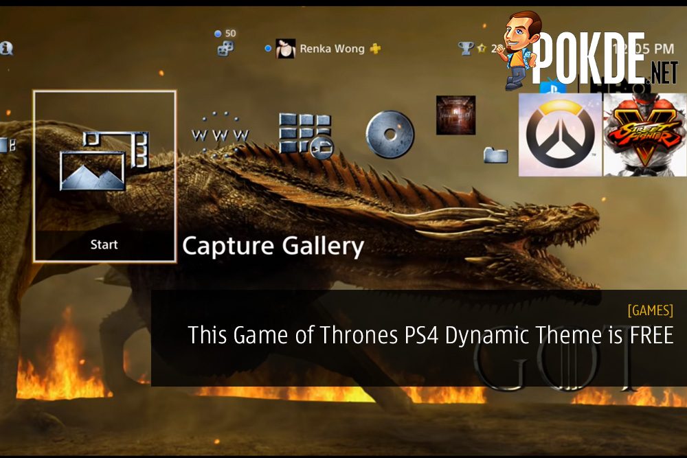 This Game of Thrones PS4 Dynamic Theme is FREE