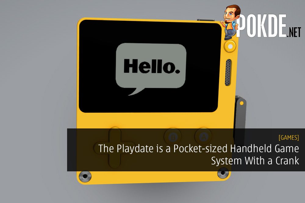 The Playdate is a Pocket-sized Handheld Game System With a Crank 25