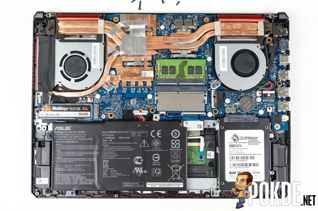 What can you upgrade in the ASUS TUF Gaming FX505D? 37