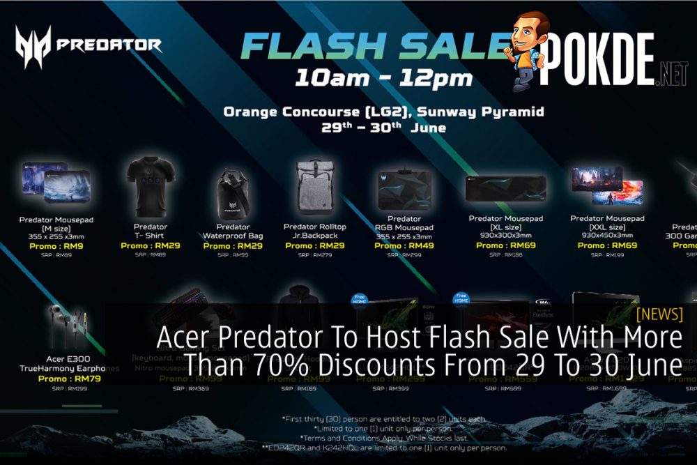 Acer Predator To Host Flash Sale With More Than 70% Discounts From 29 To 30 June 22