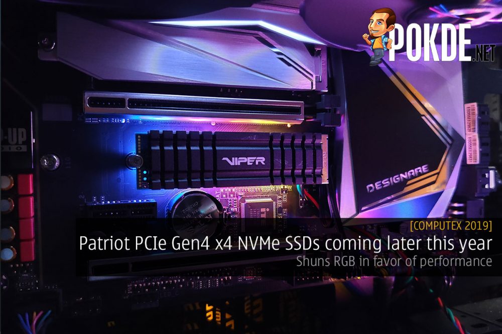 [Computex 2019] Patriot PCIe Gen4 x4 NVMe SSDs coming later this year — shuns RGB in favor of performance 30