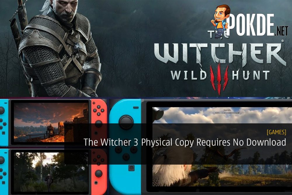 The Witcher 3: Wild Hunt Nintendo Switch Physical Copy Requires No Download