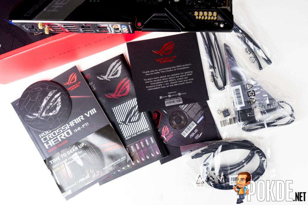ROG Crosshair VIII Hero (WiFi) Unboxing — what's in the box, what's on the board 25