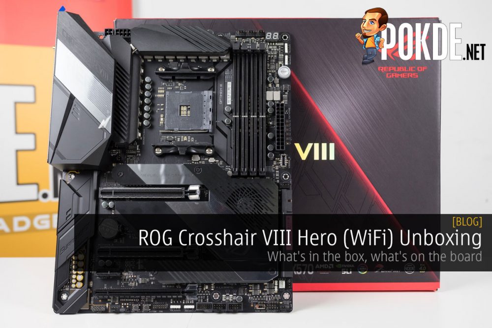 ROG Crosshair VIII Hero (WiFi) Unboxing — what's in the box, what's on the board 22
