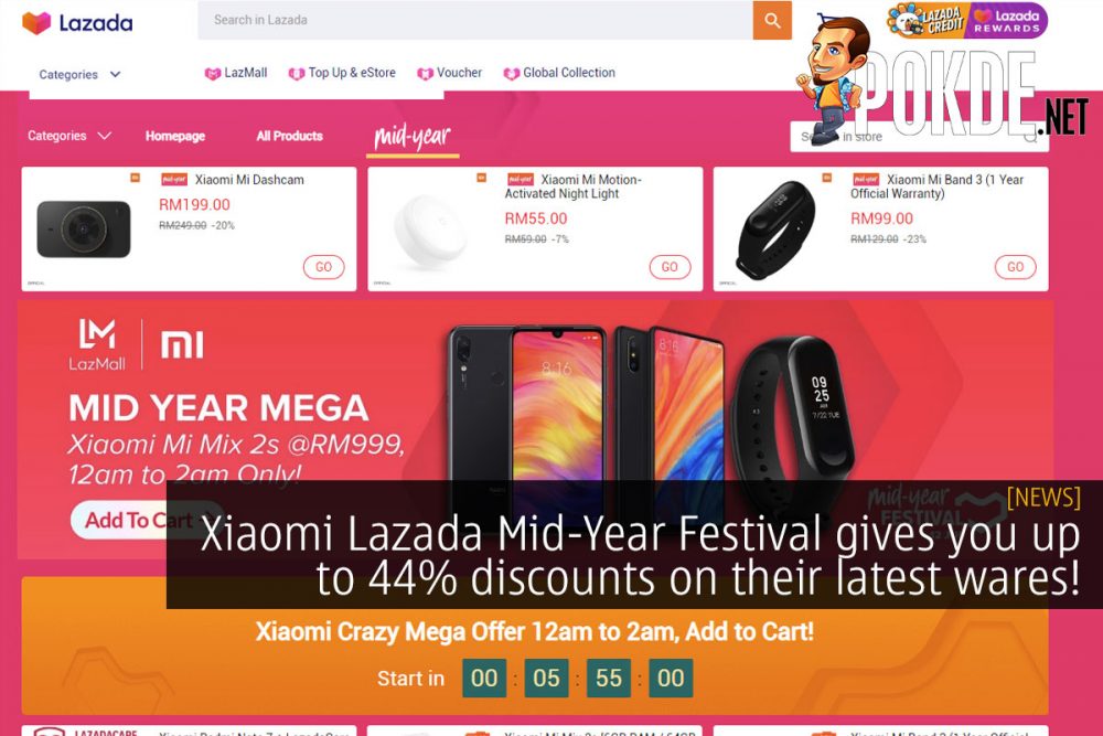 Xiaomi Lazada Mid-Year Festival gives you up to 44% discounts on their latest wares! 23