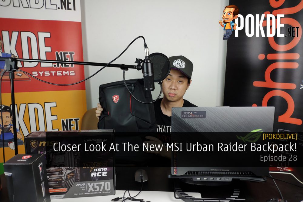 PokdeLIVE 28 — Closer Look At The New MSI Urban Raider Backpack! 26