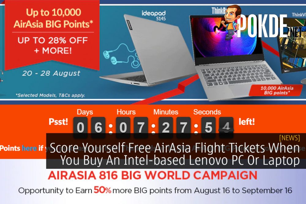 Score Yourself Free AirAsia Flight Tickets When You Buy An Intel-based Lenovo PC Or Laptop 20