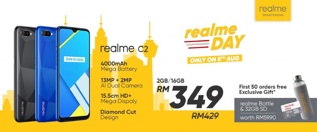 You Can Get realme C2 For Only RM349 This Merdeka Sale 23