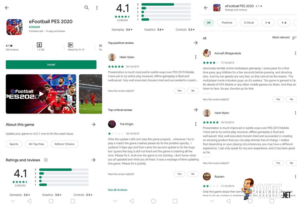 Get eFootball PES 2020 on Android For FREE Now