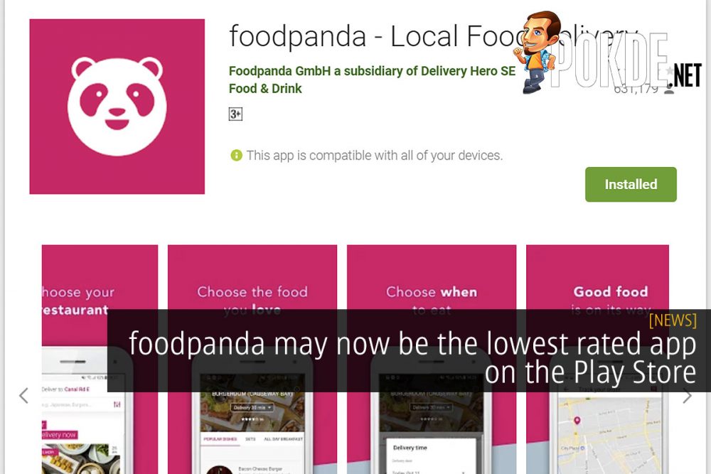 foodpanda may now be the lowest rated app on the Play Store 23