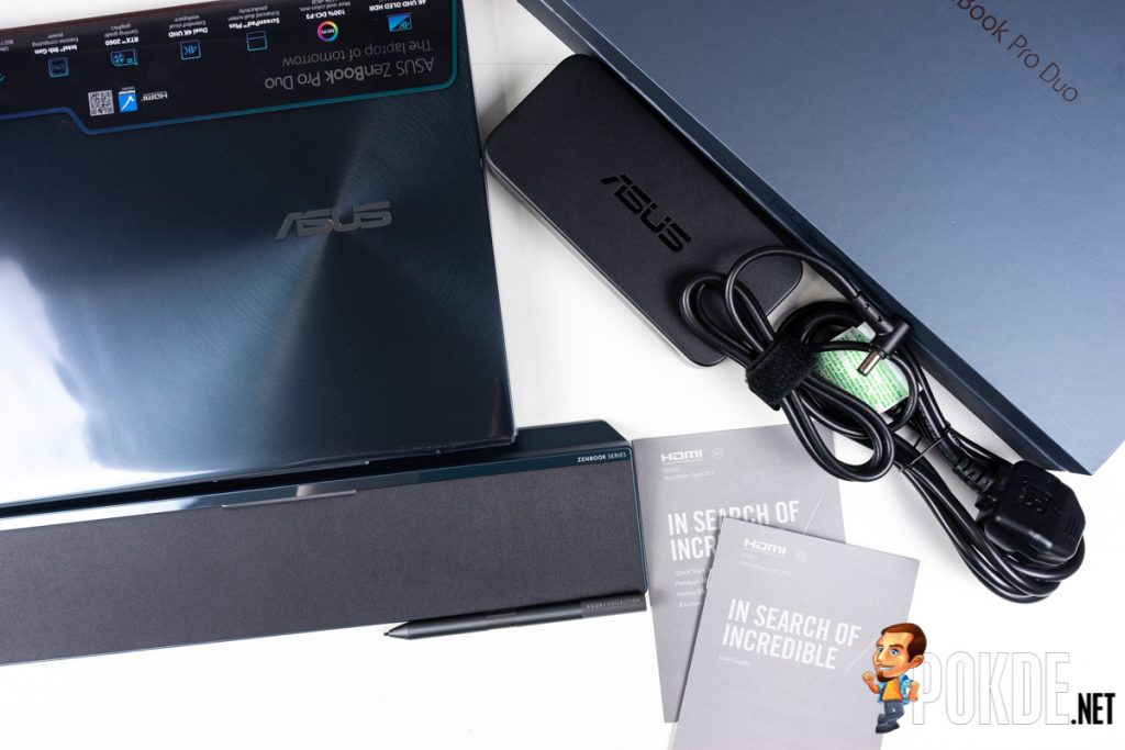 asus zenbook pro duo ux581 box content