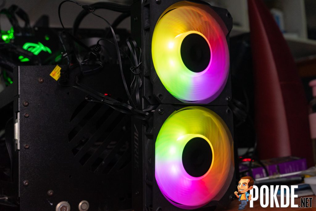 gigabyte aorus liquid cooler 240 rgb fans