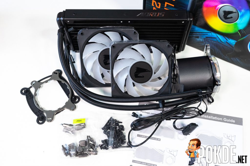 gigabyte aorus liquid cooler 240 package contents