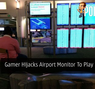 Gamer Hijacks Airport Monitor To Play His PS4 21