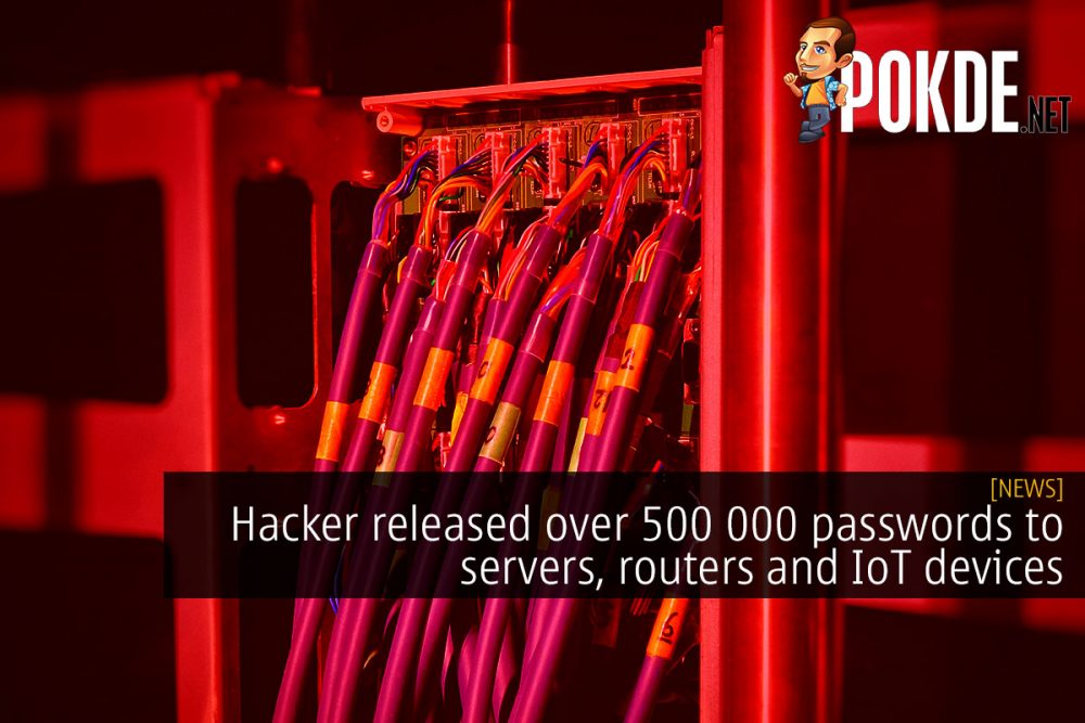 Hacker released over 500 000 passwords to servers, routers and IoT devices 30