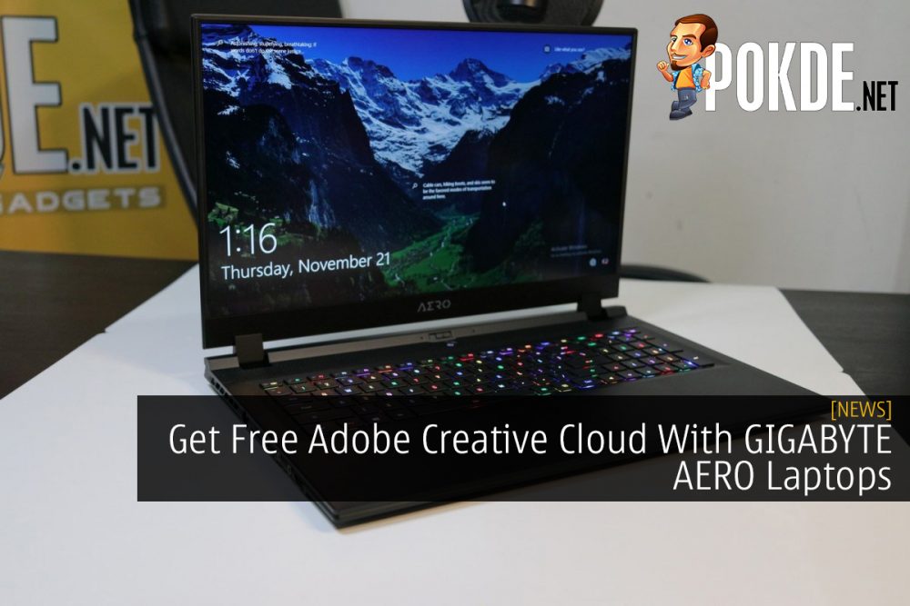 Get Free Adobe Creative Cloud With GIGABYTE AERO Laptops 20