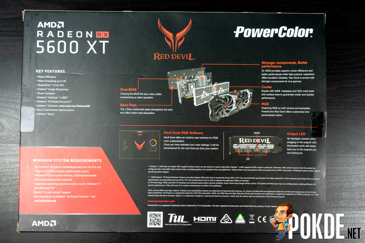 UNBOXING POWERCOLOR AMD RADEON RX 6800 XT RED DEVIL, WITH RGB TEST