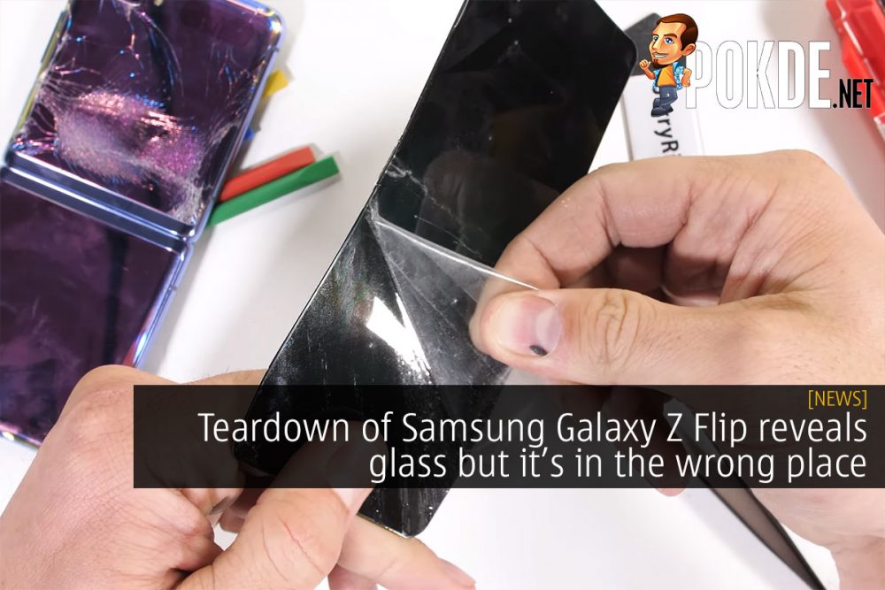 Teardown of Samsung Galaxy Z Flip reveals glass but it's in the wrong place 26