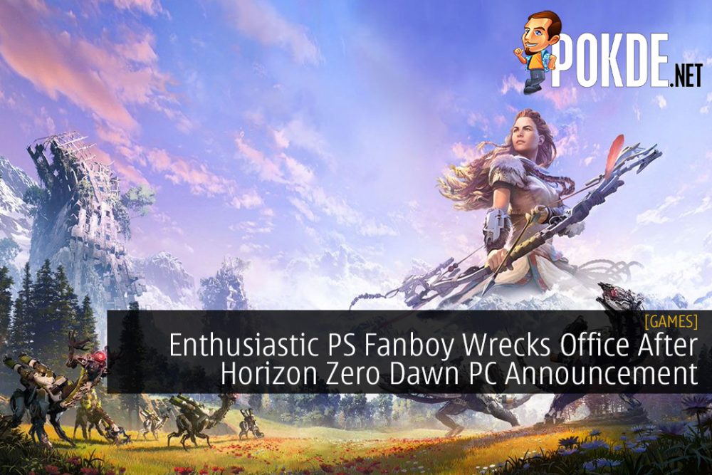 Enthusiastic PlayStation Fanboy Wrecks Office After Horizon Zero Dawn PC Announcement