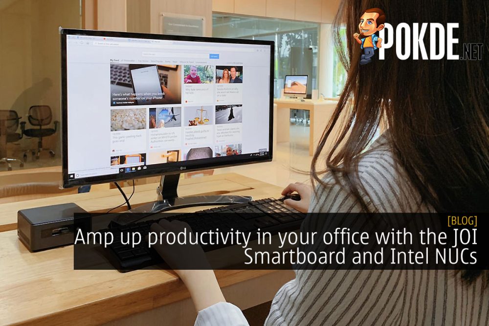 Amp up productivity in your office with the JOI Smartboard and Intel NUCs 25