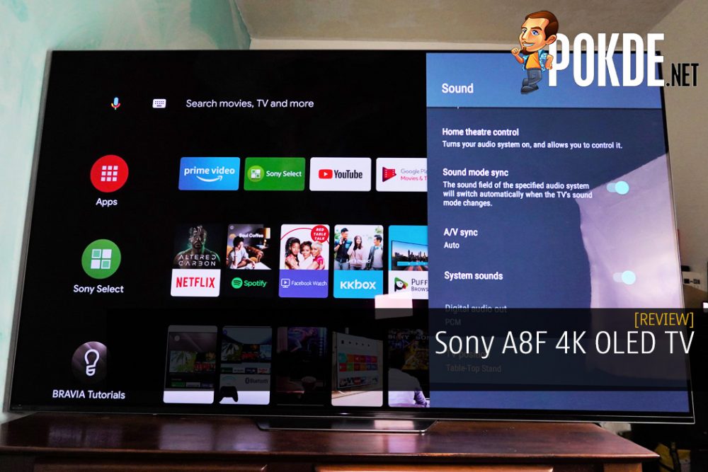 Sony A8F 4K OLED TV Review - Good for Gaming, Great for Netflix